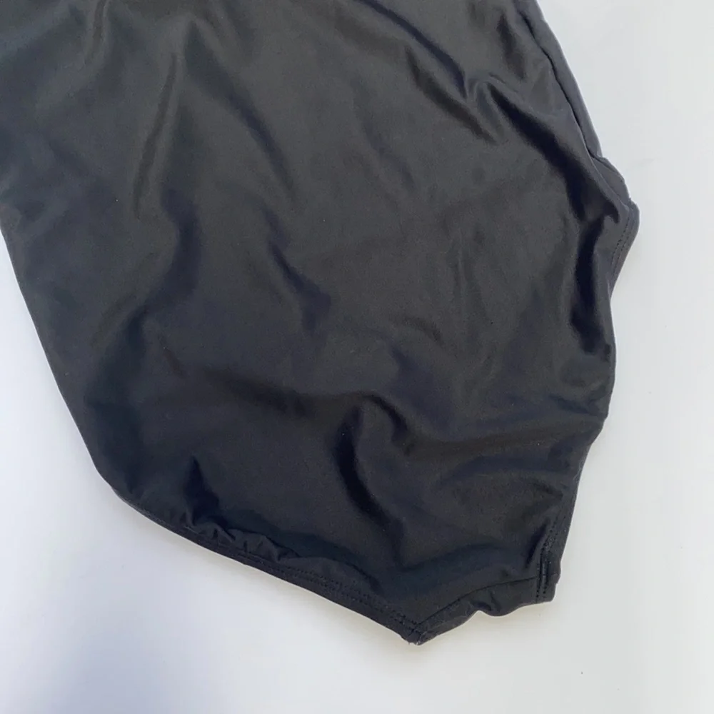 Justice black one piece bathing‎ suit girls 10